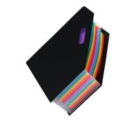 Porte-documents extensible à 12 poches, de poche coloré pour bureaux et écoles, capacité réglable de 10x12.7 pouces