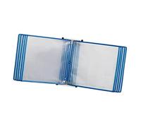 Porte-documents mural A4, multicolore, 10 pochettes double face, métal PVC(Blue)