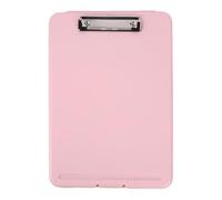 Porte-documents rigide avec rangement, format lettre, porte-stylo | Dossier en polypropylène durable, emplacement pour stylo et poignée ergonomique pour étudiants et professionnels Rose