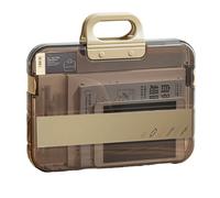 Porte-documents transparent étanche A4 avec poignée - Pour voyage, affaires, travail, école, passeport, certificat, reçus, ordinateur portable et tablette