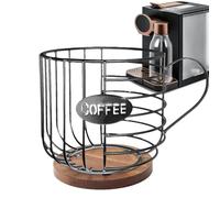 Porte-dosette de café - Bois de fer 21,3x15,5cm | Panier de rangement en