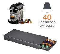 Porte-Dosettes Distributeur Tiroir Nespresso - 40 Capsules