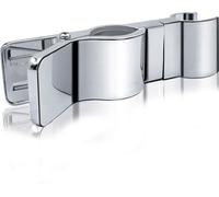 Porte-douche métallique pivotant, 20-29 mm, argent