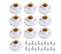 Porte-douille de l'ampoule E27, base de lampe à vis à LED 10pcs avec vis montage pour mur et plafond