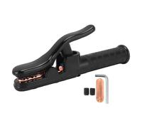 Porte-électrode de soudage 500A, pince à mâchoires robuste, jeu de pièces | Mâchoires en cuivre corps isolé poignée durable rainure de serrage angles 90° 135° 180° kit câble accessoire soudage à l'arc