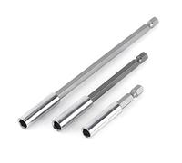 Porte-embout de tournevis magnétique,Akozon 3pcs 1/4" 60/100/150mm Perceuse Électrique Tournevis Embout Hexagonal Titulaire de Bits Extension Bar Porte-Bit Foret Magnétique Outil de la Tige