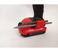 Porte-embout magnétique à montage latéral pour perceuse ou pilote Dewalt 20 V ou Craftsman V20 - 2 fentes (rouge)