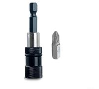 Porte-embout Magnétique Acier 60mm Réglable Profondeur | Aimant puissant, réglage profondeur, acier chrome vanadium, anti-corrosion, tige hexagonale 6.35mm(black)