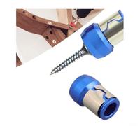 Porte-embout magnétique en acier 6,35 mm avec prise solide Doré (bleu) | Fabriqué en acier trempé, dureté HRC60, résiste à l'usure et à la rouille, disponible en bleu doré ou rouge
