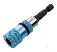 Porte-embout magnétique pour extension de tige hexagonale à dégagement rapide pour perceuses à percussion - Adaptateur de 6,35 mm en acier au chrome vanadium pour espaces restreints (A)