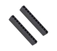 Porte-embout portable pour outils pneumatiques hexagonaux de 6,35 mm, noir | Solution de rangement organisée qui s'adapte à 12 pièces soigneusement petite 93 x 15 x 10 mm, étui de rangement léger 40 g