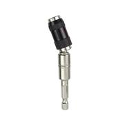 Porte Embout Visseuse Drill Bit Extension Rod Hex Ring Screwdriver Bits Hand Tools Quick Change Holder Drive Guide Screw Tip(Silver)