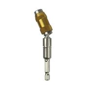 Porte Embout Visseuse Hex Magnetic Ring 1/4" Drill Bit Extension Rod Quick Change Holder Drive Guide Screw Tip Screwdriver Bits(Gold)