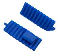 Porte-embouts de tournevis à 22 fentes en PVC avec mousqueton pour changement rapide des embouts - Organisateur d'outils compact pour sac de ceinture jaune, rouge, noir, bleu, 9 x 3 x 1 cm (4 pièces)