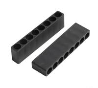 Porte-embouts en plastique pour embouts de vissage de 6,35 mm, bandes de rangement flexibles pour outils hexagonaux de 1/4", organisateur pour éviter la perte dans l'atelier et le bricolage Bereic (4