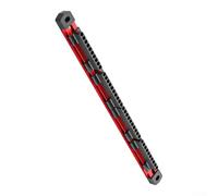 Porte-embouts magnétique à 40 emplacements pour tournevis, organiseur de rangement en alliage d'aluminium pour embouts de 6,35 mm, outils d'atelier, coffre, tiroir, séparateurs - Noir et rouge
