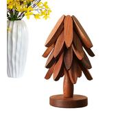 Porte- en bois pliable résistant à la théière | Support chaud avec protection du plan de travail pour maison, restaurant, salle à manger