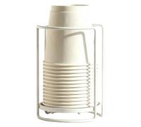 Porte-en pour la salle de bain Support organisateur vertical de cotons | Distributeur en 88-118ml pour la maison salle d'eau meuble vasque bureau salon hôtel Blanc