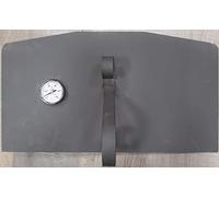 Porte en tôle pour four à bois avec thermomètre jusqu'à 500°
