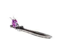 Porte-encens attrape-cendre mini dragon amétheste Puckator Dark Legends Noir 5x4x23,5 cm