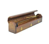 Porte-encens avec Rangement/boîte en Bois | Motif Bouddha