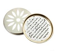 Porte-encens en acier inoxydable avec couvercle - Cendrier ignifuge et coupe-vent pour bobines en spirale à la citronnelle - Brûleur portable pour extérieur, jardin, camping, yoga, méditation (B)