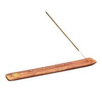 Porte encens en bois motif soleil MARRON G