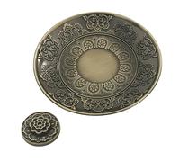 Porte Encens en Laiton, Support Lotus Ancien Brûleur Bâtonnet Zen Plateau à Encens Rétro Lotus Stick Bruleur Encens Support Encens Baton Idéal pour la Salle de Yoga la Salle de Méditation et Le Salon