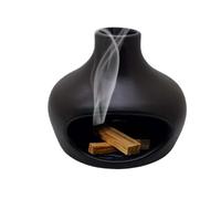 Porte-encens Palos Santo | Brûleur D'encens en Céramique pour Bâtonnets De Bois, Sauge, Cône D'encens | Bol À Encens en Forme De Pot | Cadeau Artisanal pour Les Cours De Méditation Et D'aromathérapie