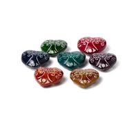 Porte-encens stéatite Puckator Cœur Arbre de Vie Chakra Multicolore 2x4,5x4 cm