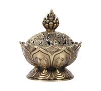 Porte-encens vintage en alliage de zinc pour la maison et le bureau (bronze)