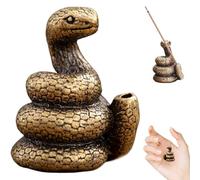 Porte-encens Vintage Serpent Statue Cône Brûleur d'encens 0, 9x1, 1x1, 2 Brûleur de bâtons d' en Alliage de Zinc décoratif pour la Maison Yoga méditation Cadeaux