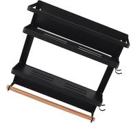 Porte-épices magnétique pour réfrigérateur Pliable Multifonctionnel Ajustable Durable Tablette latérale pour réfrigérateur pour la cuisine 11.8in Double Tier