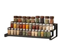 Porte-épices pour plan de travail | Rangement extensible à 3 niveaux pour pots d'assaisonnement,Étagère de Rangement pour Sel - Pour cuisiniers parents placard garde-manger camping-car appartement mai