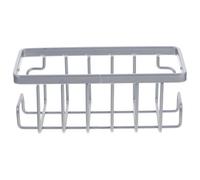 Porte-Éponge À Ventouse ¿ Organiseur D'évier De Cuisine Pour Éponges Et Brosses ¿ Fer Et Pvc Durables ¿ Gris