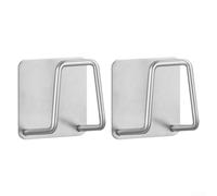 Porte-éponge à ventouse pour évier de cuisine en fil métallique | Lot de 2 paniers de rangement pour salle de bain, douche, comptoir, gain de place
