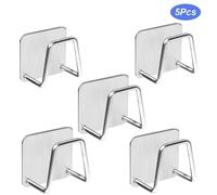 Porte-éponge - JF-ENG - 5 Pcs - Acier inoxydable 304 - Auto-adhésif - Étanche