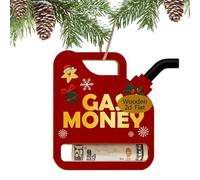 Porte-espèces de Noël - Ornement 2D saisonnier pour fêtes en bois avec fermoirs de rangement | Porte-argent pour Noël - Pour fêtes de pièces hommes Carte cadeau d'anniversaire, rouge, Fare riferimento