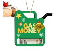 Porte-espèces de Noël - Ornement 2D saisonnier pour fêtes en bois avec fermoirs de rangement | Porte-argent pour Noël - Pour fêtes de pièces hommes Carte cadeau d'anniversaire, vert, Fare riferimento