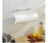 Porte essuie-tout mural - WENKO - Static-Loc® - Métal - Argent - Ventouse repositionnable