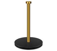 Porte Essuie Tout sur Pied en Marbre, Base 18 cm, Or Brossé | Porte-Rouleau de Papier Essuie, Support en Acier Inoxydable, Pour Cuisine et Salle de Bain