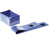 DURABLE Porte-étiquette pour pied de palette 140X65 / 90x65 mm, 50 pc, Bleu foncé, 172407