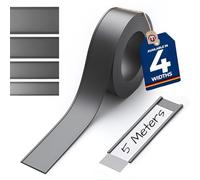 Porte-étiquettes magnétique profil en C pour étiquettes 5 m avec film de protection - Idéal pour le marquage et l'étiquetage mobiles, profil en C : largeur 40 mm - Longueur 5 m