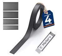 Porte-étiquettes magnétique profil en C pour étiquettes 5 m avec film de protection - Idéal pour le marquage et l'étiquetage mobiles, profil en C : largeur 20 mm - Longueur 5 m