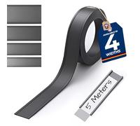 Porte-étiquettes magnétique profil en C pour étiquettes 5 m avec film de protection - Idéal pour le marquage et l'étiquetage mobiles, profil en C : largeur 30 mm - Longueur 5 m