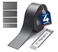 Porte-étiquettes magnétique profil en C pour étiquettes 5 m avec film de protection - Idéal pour le marquage et l'étiquetage mobiles, profil en C : largeur 50 mm - Longueur 5 m