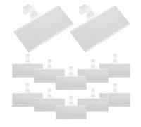 Porte-étiquettes pour Étagères en Plastique Pvc, Clips Réutilisables | Installation Facile, Fixation Antidérapante, pour Cartes de Prix et Étiquettes de Rayon en Vente au Détail