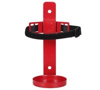 Porte-extincteur Mural Rouge Réglable pour Extincteurs Incendie de 1 Kg | Support Extincteur en Polyester et Fer, Fixation Extérieure, Sangle Ajustable, Anti-chute, pour Bateau, Maison, Bureau,