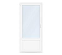 Porte-fenêtre 1 vantail avec soubassement, pvc, blanc, aluplast IDEAL 4000, 510 x 1760 mm, configurer individuellement