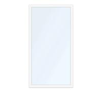 Porte-fenêtre 120x225 cm, pvc, aluplast IDEAL 4000, blanc, 1 vantail, vitrage fixe, configuration personnalisée